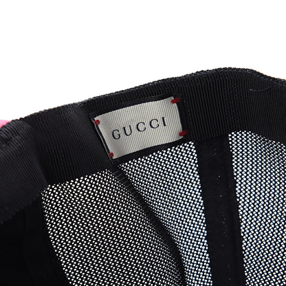 Gucci Cripto Calfskin Logo Baseball Hat L Fuxia Black 5 of 5