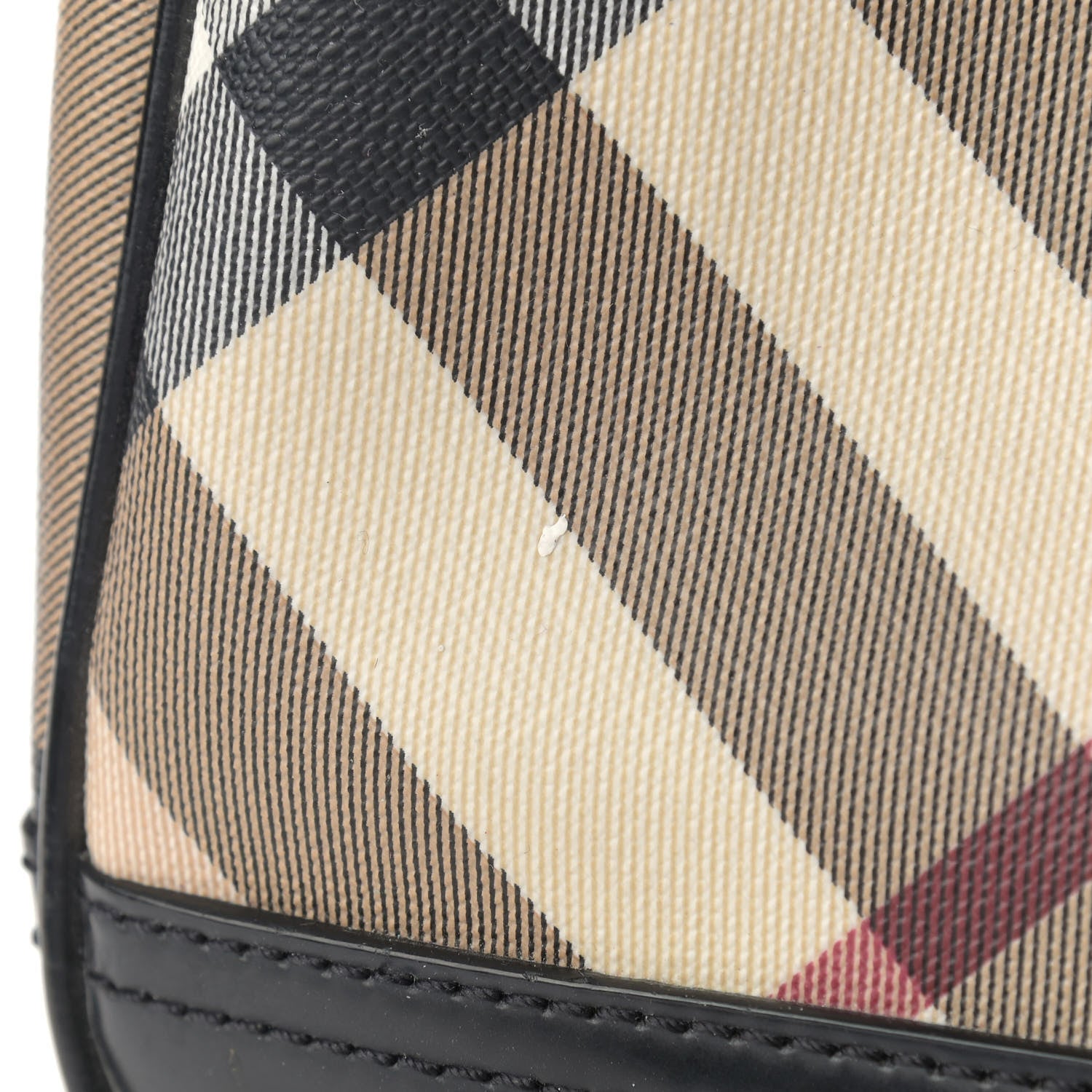 Burberry Supernova Check Patent Bowling Bag Black 15 of 19