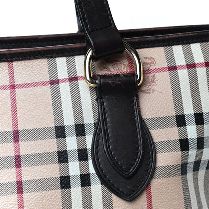 Burberry Haymarket Check Medium Regent Tote Chocolate 6 of 7