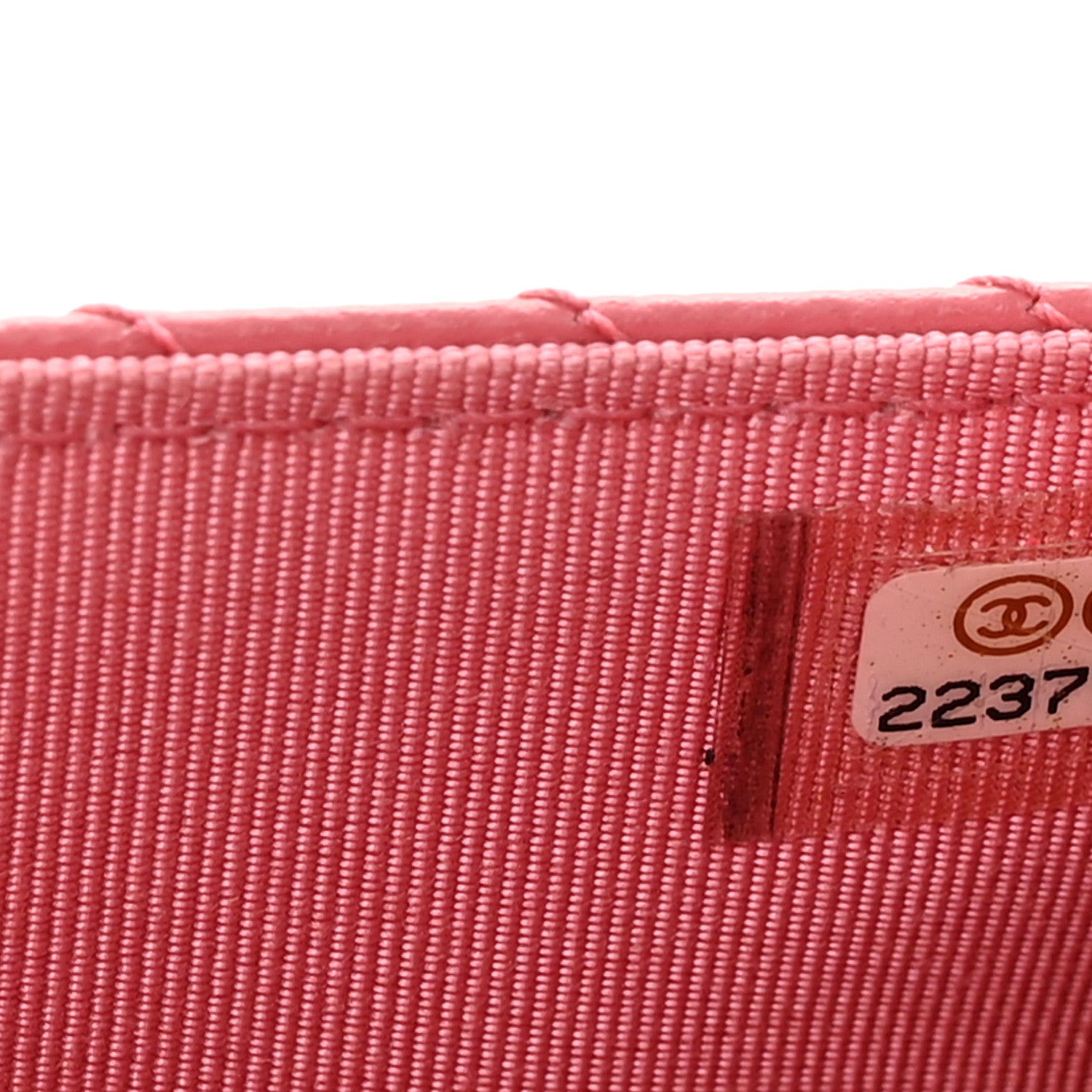 Chanel Caviar Chevron Quilted Wallet On Chain WOC Pink 7 of 11