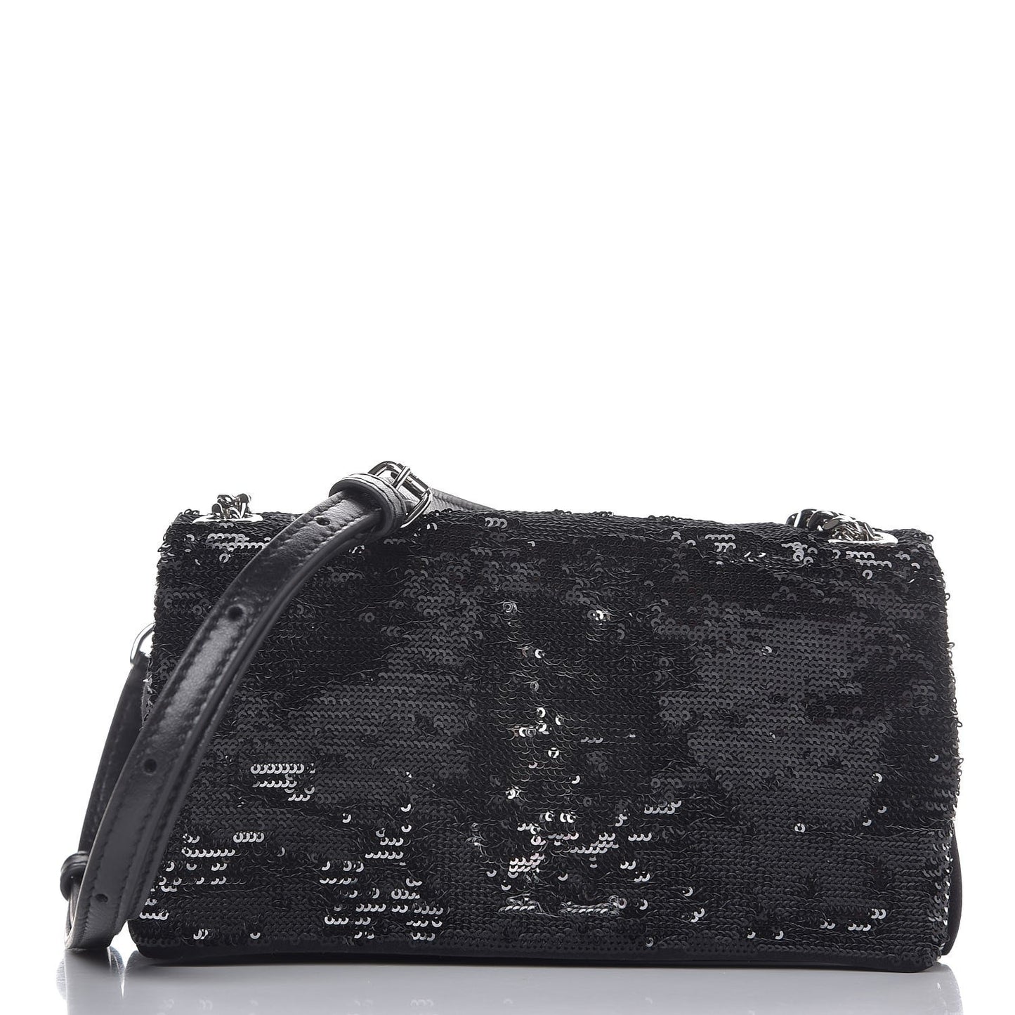 Sequins Toy West Hollywood Shoulder Bag Nero Argento