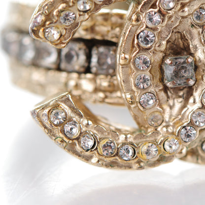 Chanel Paris Byzance Crystal CC Ring 6.5 Gold 8 of 8