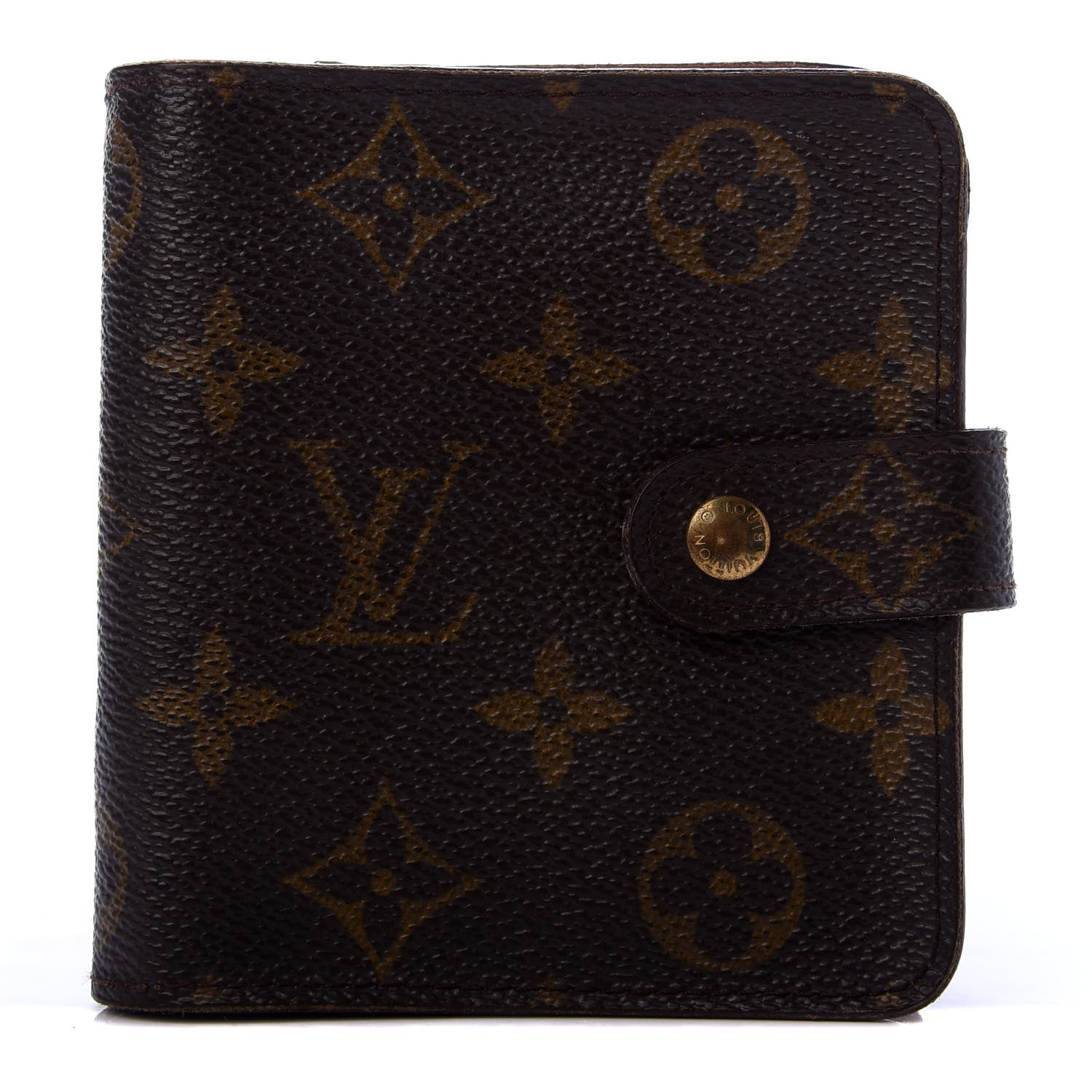 Louis Vuitton Monogram Compact Zippe Zipped Wallet 1 of 8