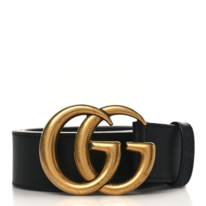 Gucci Calfskin Double G 40mm Belt 90 36 Black 1 of 5