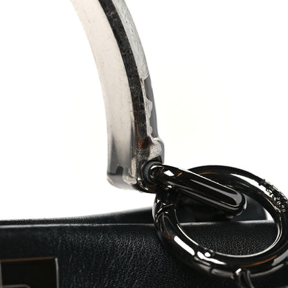 Fendi Nappa FF Mini Peekaboo Iconic Satchel Black Sunflower 14 of 14