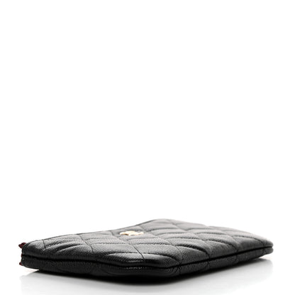 Chanel Caviar Quilted Small Cosmetic Case Black 4 of 8