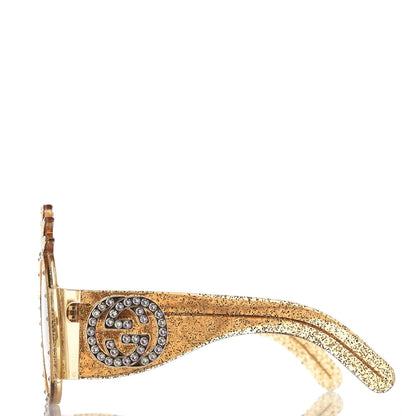 Gucci Acetate Pineapple GG0150/S Sunglasses Gold 2 of 6