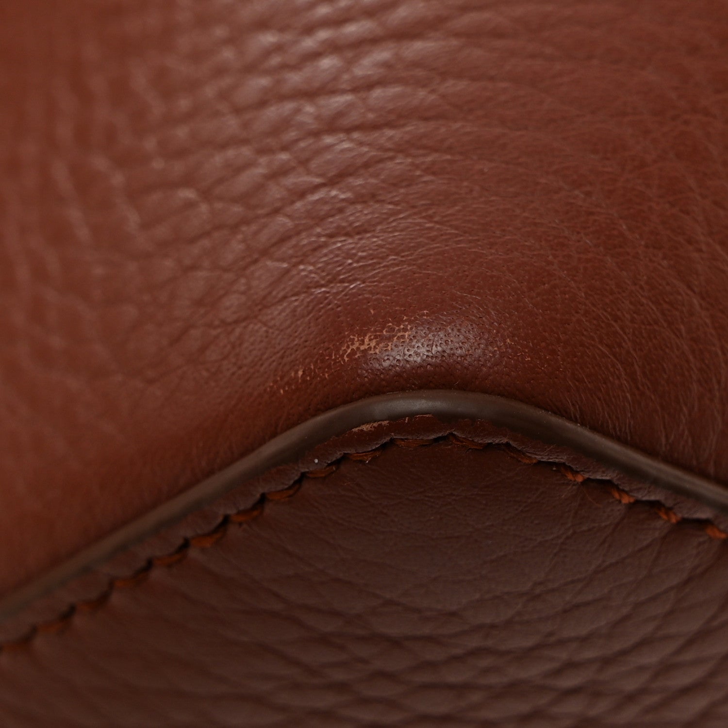 Loro Piana Grained Calfskin L19 Extra Pocket Pouch Kummel 13 of 14