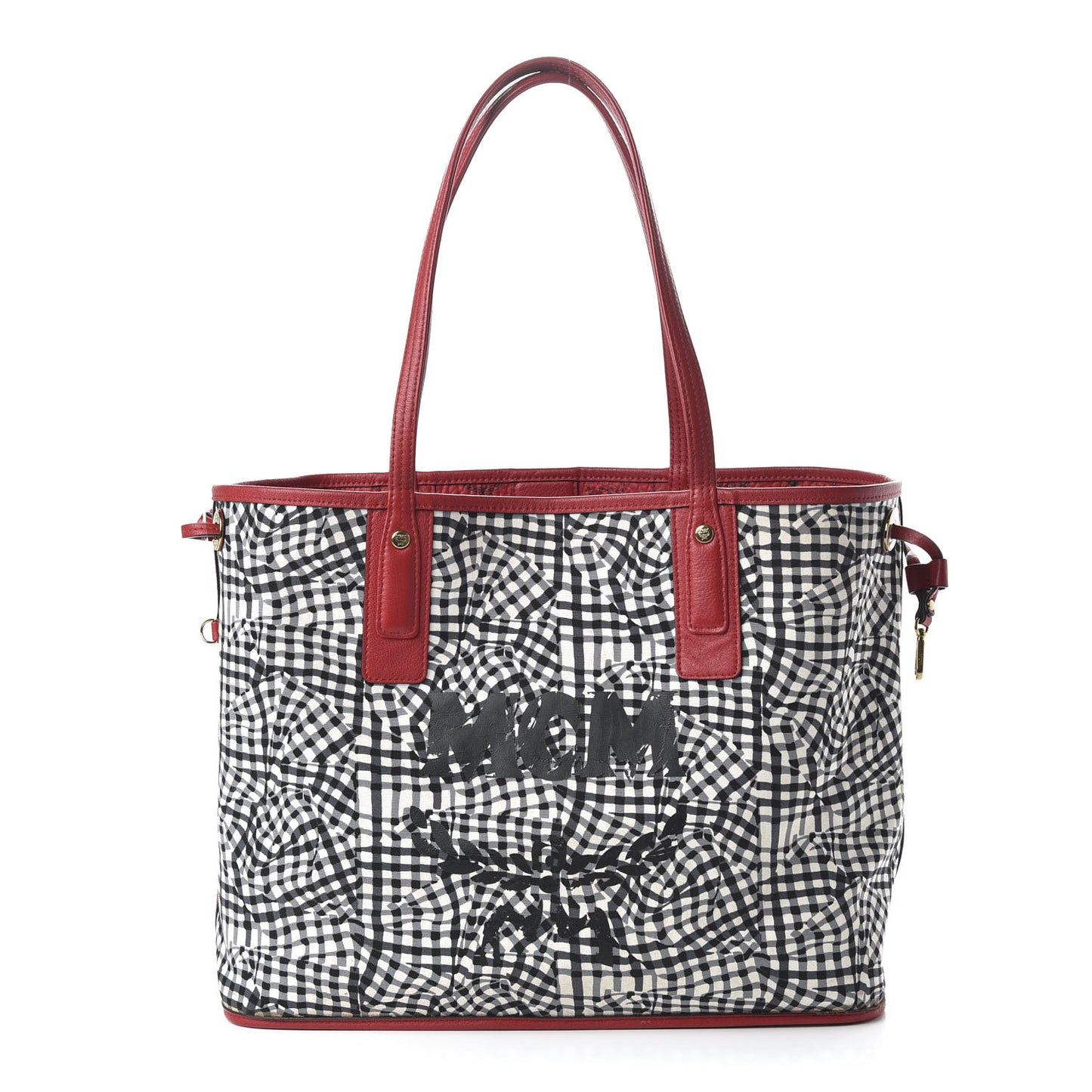 Visetos Medium Liz Reversible Shopper Tote Ruby Red