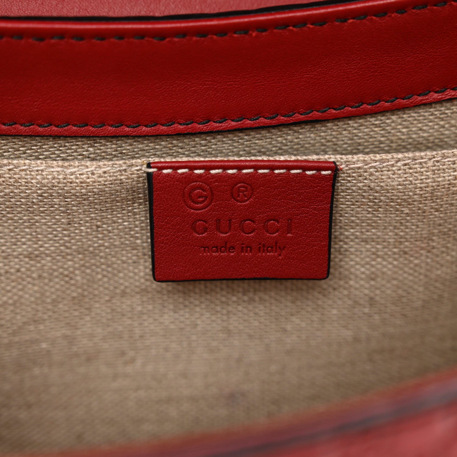 Gucci Microguccissima Medium Emily Chain Shoulder Bag Red 7 of 12