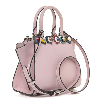 Fendi Vitello Dolce Plexiglass Flowerland Studded Mini 3Jours Tote Peonia Multicolor 3 of 12