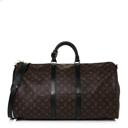Louis Vuitton Monogram Macassar Keepall Bandouliere 55 1 of 13