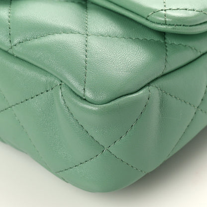 Chanel Lambskin Quilted Small Funky Town Flap Light Green 8 of 8