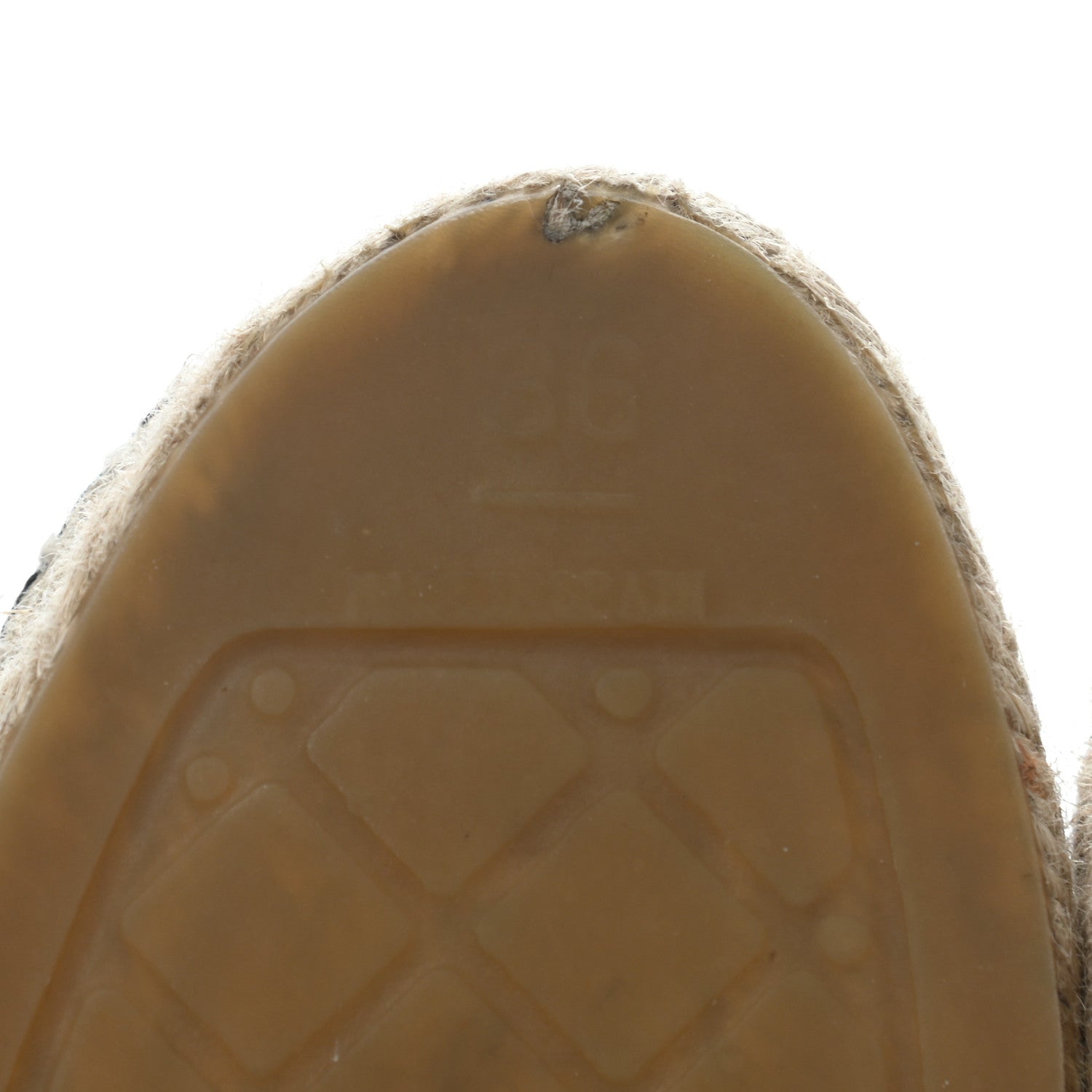 Chanel Tweed Grosgrain CC Espadrilles 36 Gold Beige Black 10 of 10