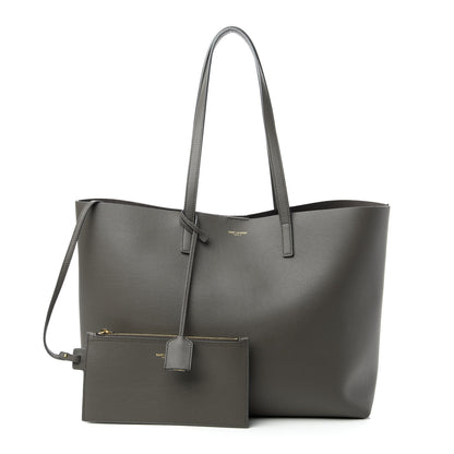 Saint Laurent Calfskin Large Shopping Tote Pebble 2 of 19