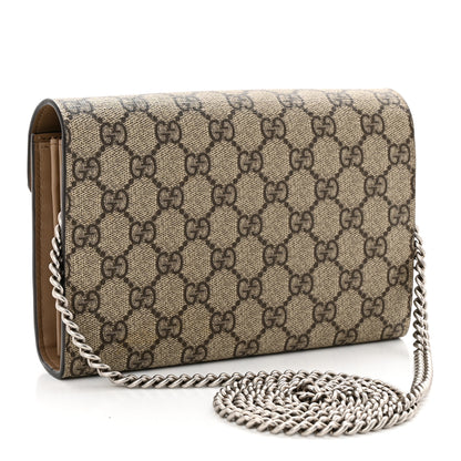 Gucci GG Supreme Monogram Mini Dionysus Chain Wallet Beige Taupe 3 of 12