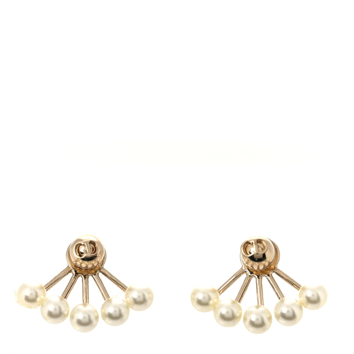 Pearl Petite CD Earrings Gold