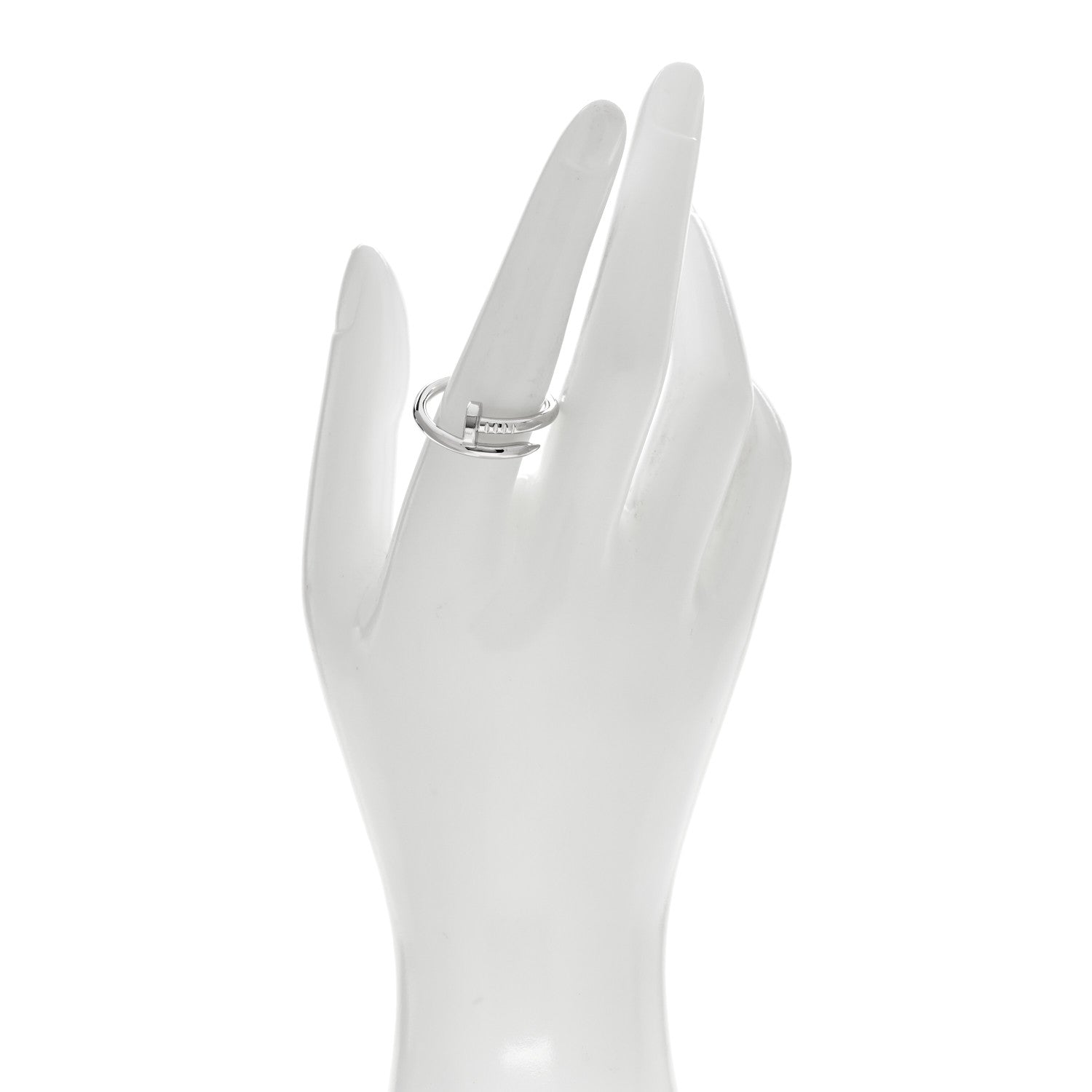 Cartier 18K White Gold Juste Un Clou Ring 60 9 2 of 5