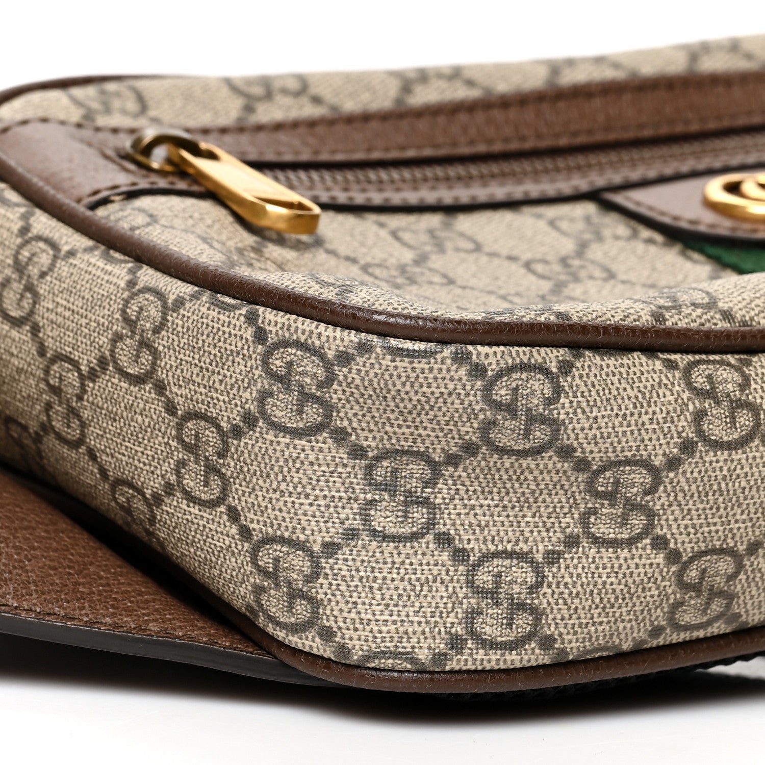Gucci Soft GG Supreme Monogram Medium Ophidia Belt Bag Dark Brown 10 of 13