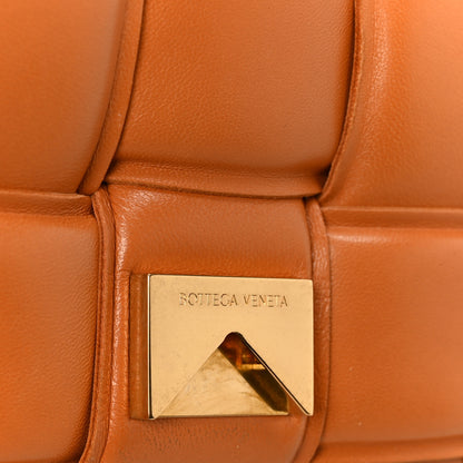 Bottega Veneta Lambskin Maxi Intreccio Padded Chain Cassette Crossbody Bag Caramel 7 of 12