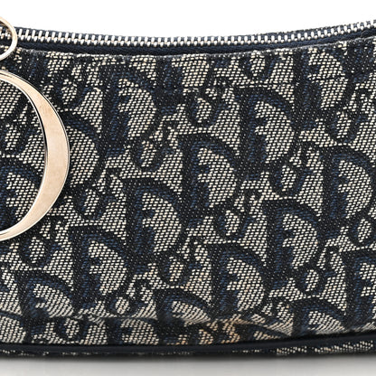 Christian Dior Monogram Shoulder Bag Pochette Blue 8 of 11