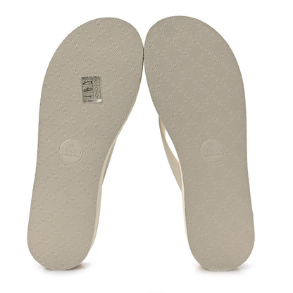 Gucci Rubber Chevron Womens Thong Sandals 38 White 10 of 16