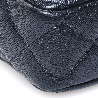 Chanel Iridescent Caviar Quilted Chain Melody Camera Bag Dark Blue 9 of 10