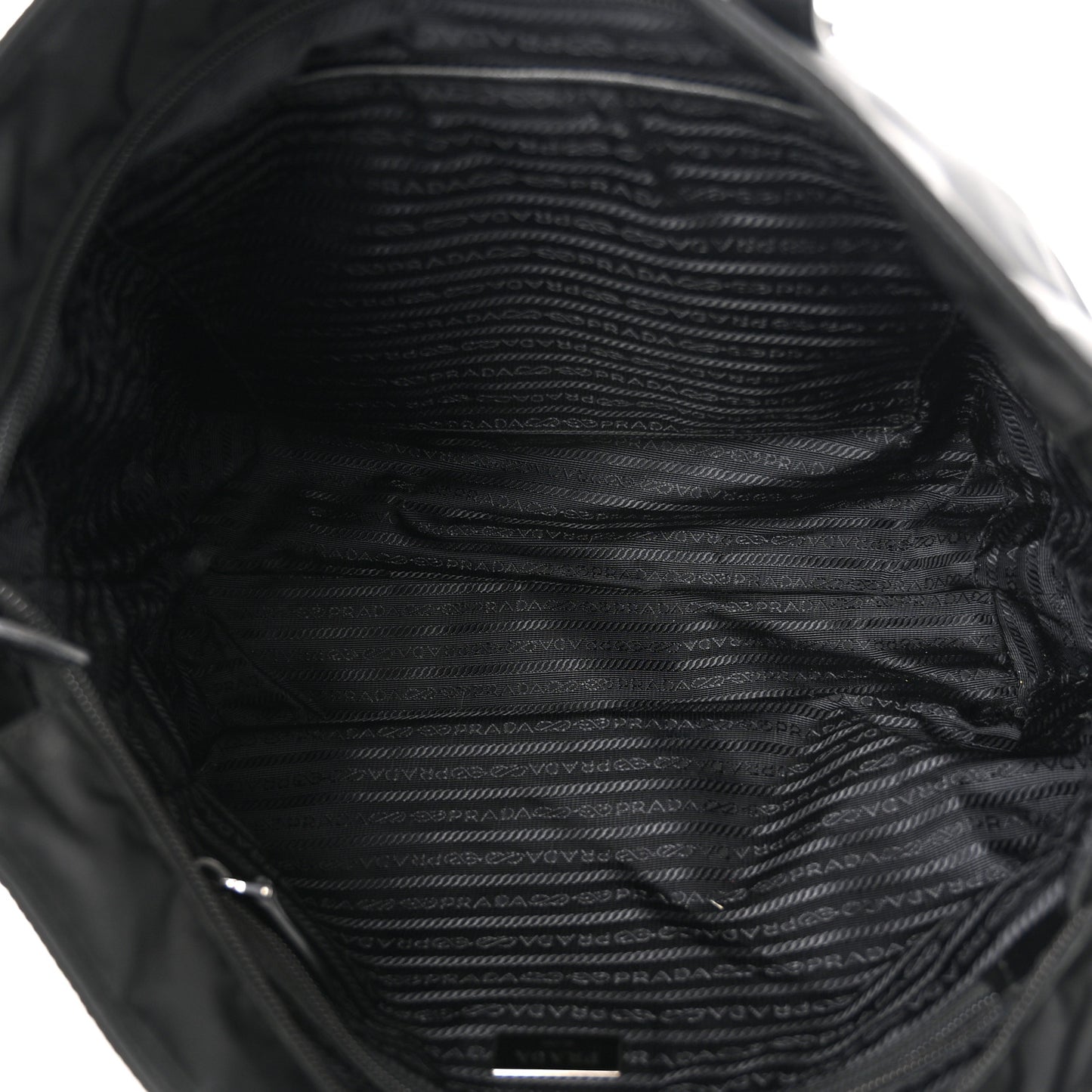 Tessuto Nylon Saffiano Tote Black