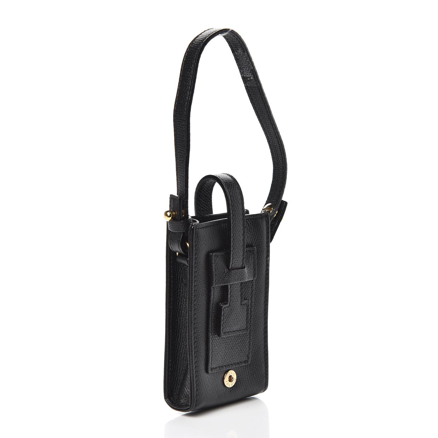 Grained Calfskin CC Cigarette Case Black
