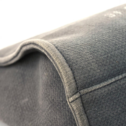 Chanel Canvas Small Deauville Tote Grey 10 of 17