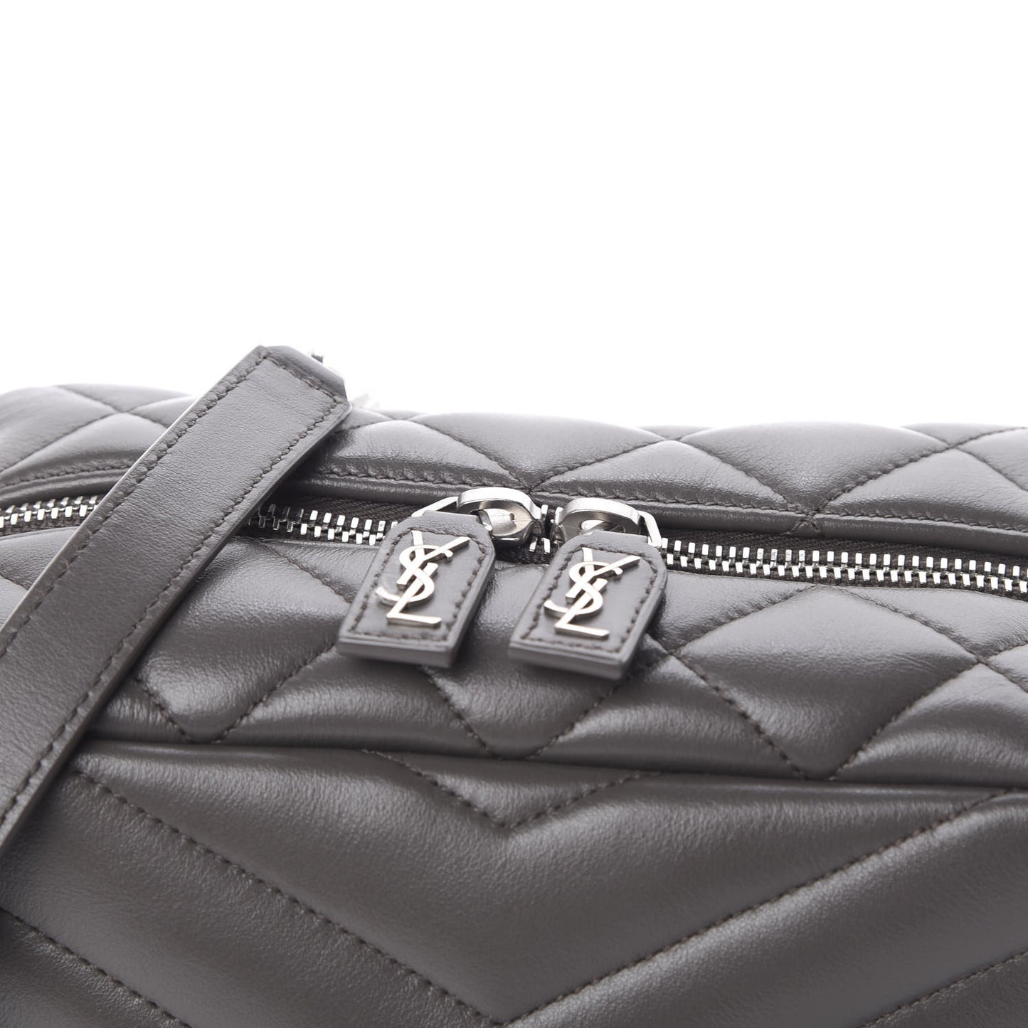 Calfskin Y Quilted Monogram Small Loulou Bowling Bag Earth