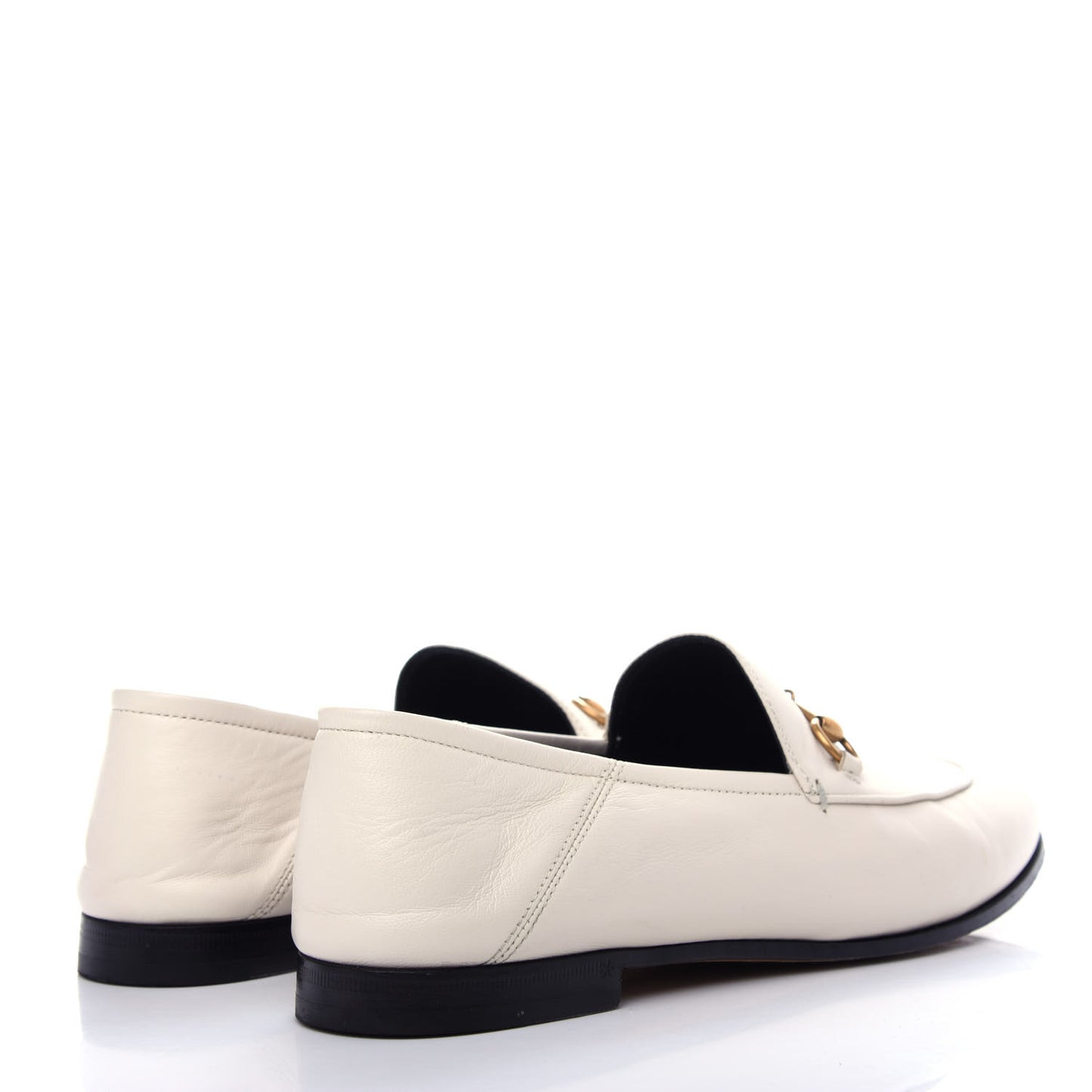 Lambskin Womens Brixton Horsebit Loafers 40 Mystic White