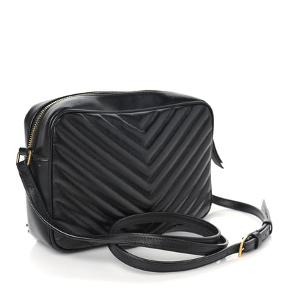 Saint Laurent Calfskin Matelasse Monogram Lou Camera Bag Black 3 of 10