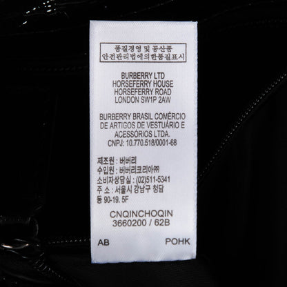 Burberry Nylon Beat Check Diaper Bag Black 8 of 8