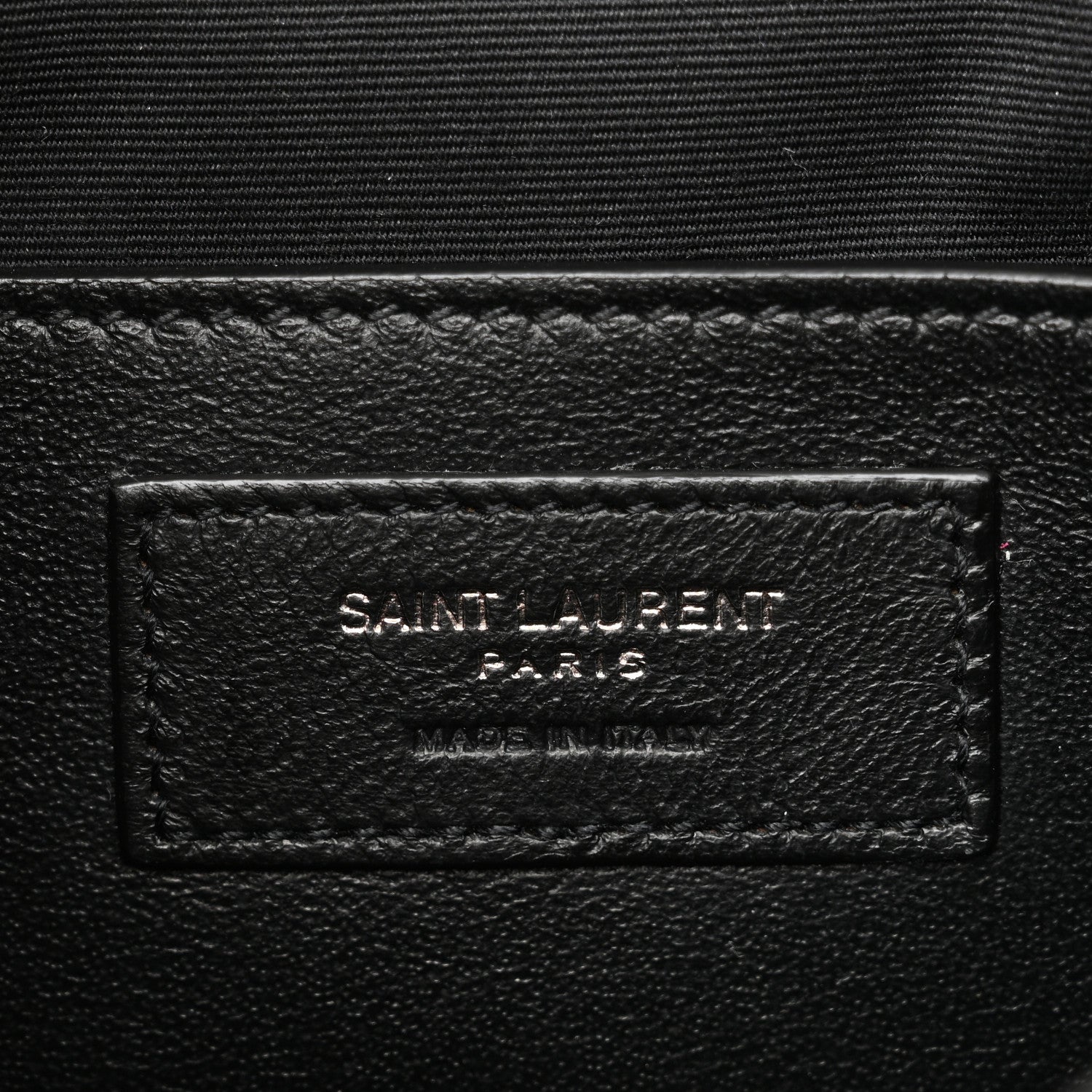 Saint Laurent Crinkled Calfskin Matelasse Monogram Baby Niki Chain Satchel Black 6 of 10