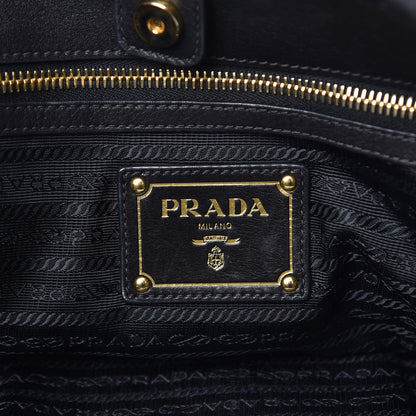 Prada Tessuto Nylon Chevron Quilted Tote Black 6 of 14