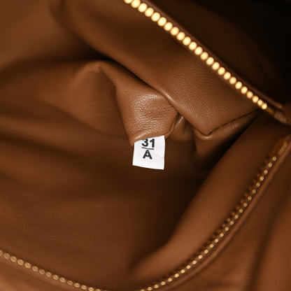 Prada Soft Calfskin Large Aimée Shoulder Bag Caramel 6 of 11