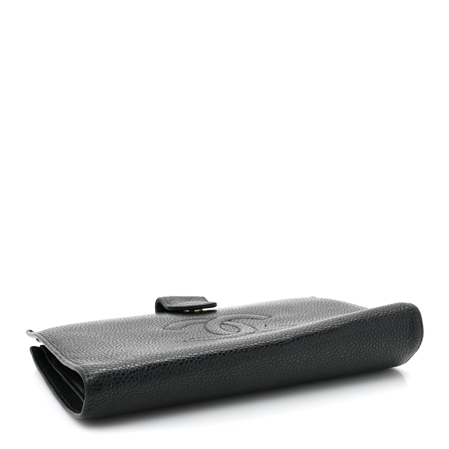 Caviar Timeless CC Zipped Pocket Wallet Black