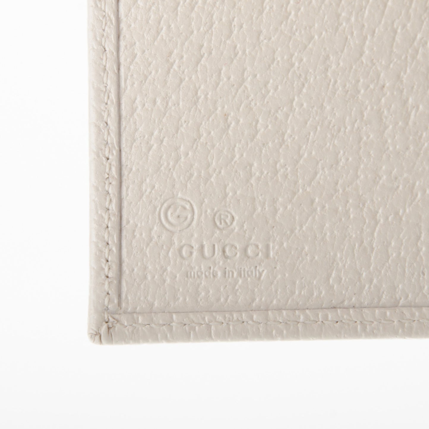 Monogram Calfskin Continental Flap Wallet Off White Blue