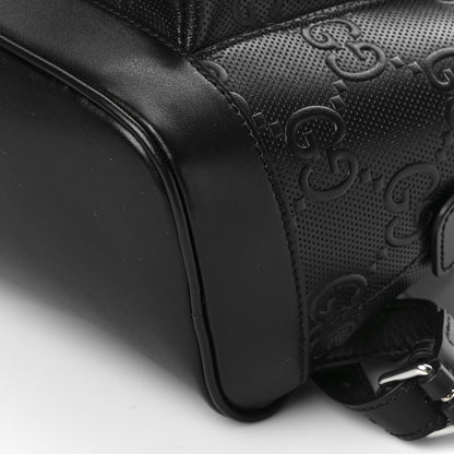 Gucci Calfskin GG Tennis Embossed Backpack Black 9 of 9