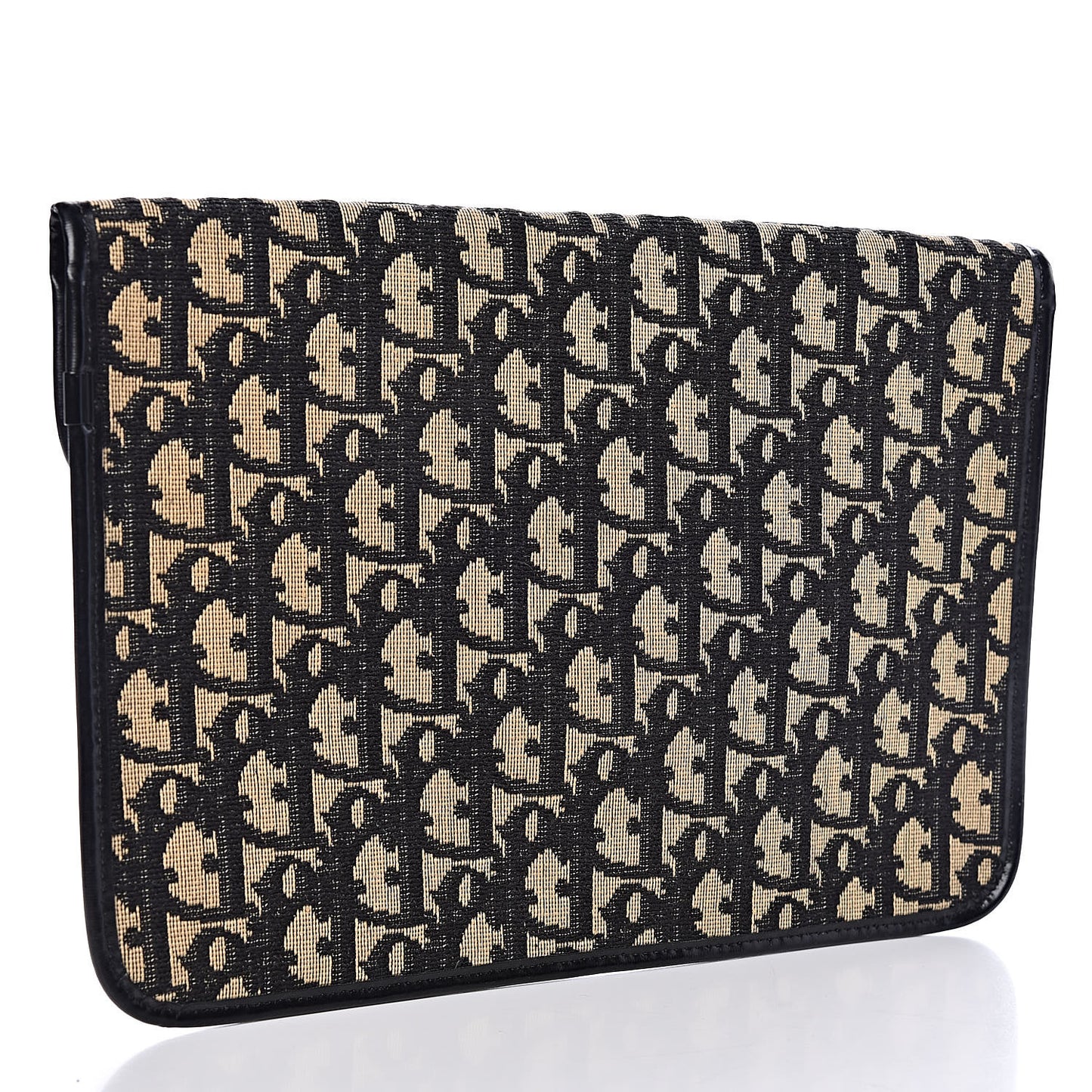 Monogram Envelope Flap Clutch Black