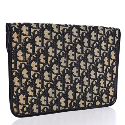 Christian Dior Monogram Envelope Flap Clutch Black 3 of 8