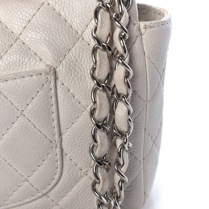 Chanel Soft Caviar Quilted East West Flap White 27 of 31