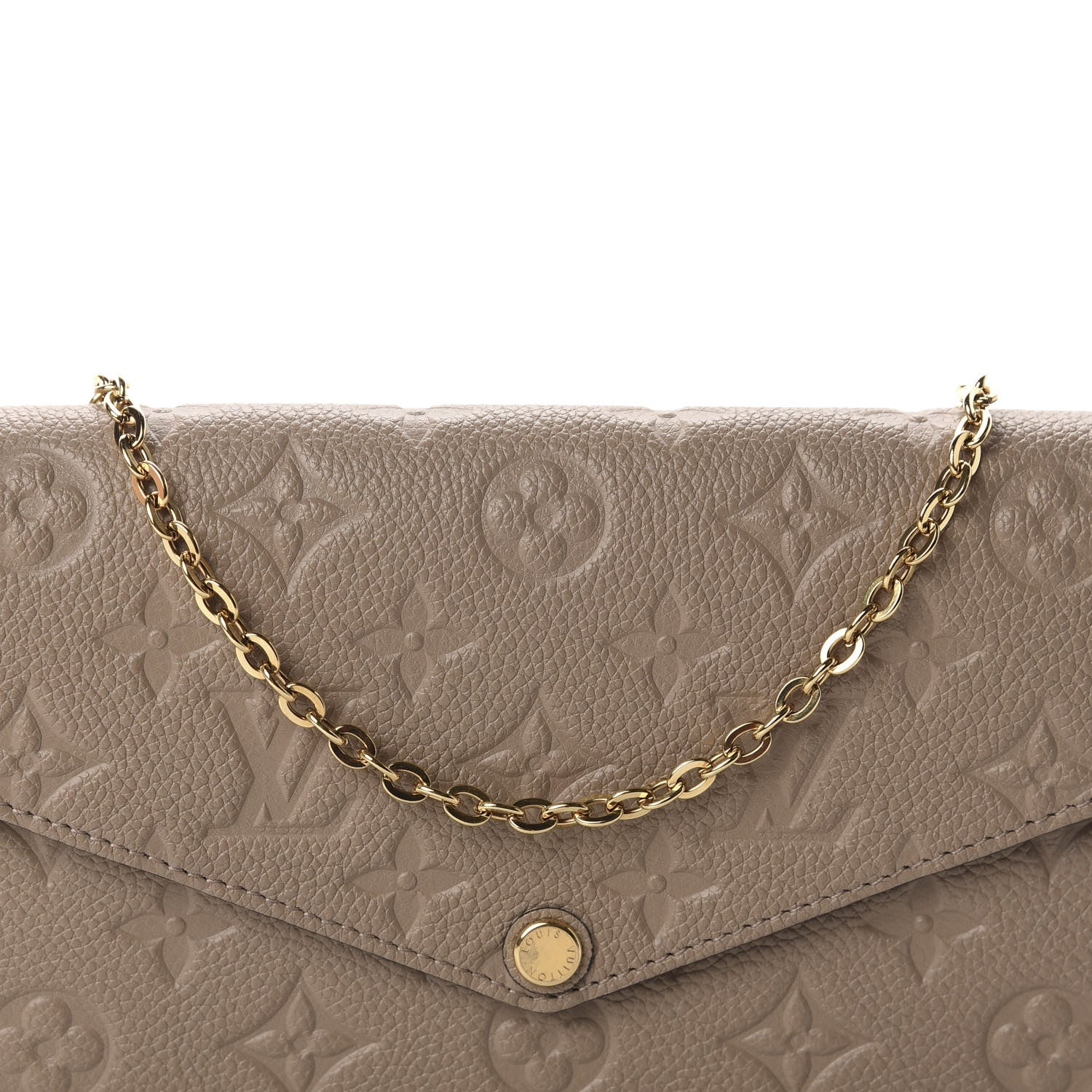 Louis Vuitton Empreinte Pochette Felicie Chain Wallet Tourterelle 12 of 12