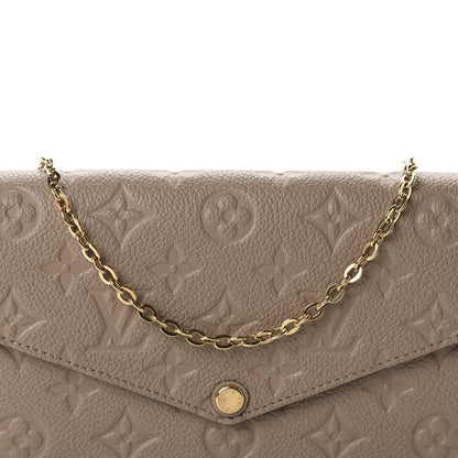 Louis Vuitton Empreinte Pochette Felicie Chain Wallet Tourterelle 12 of 12