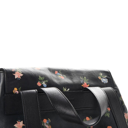 Saint Laurent Calfskin Prairie Flower Printed Festival Backpack Multicolor 10 of 15
