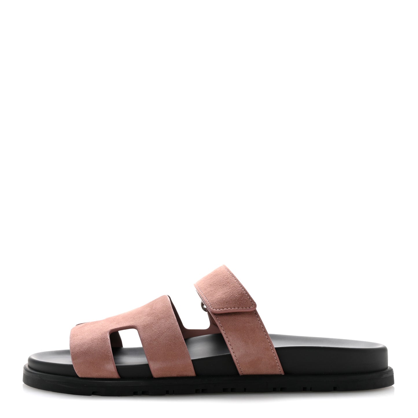 Suede Goatskin Womens Chypre Sandals 40.5 Rose Antique