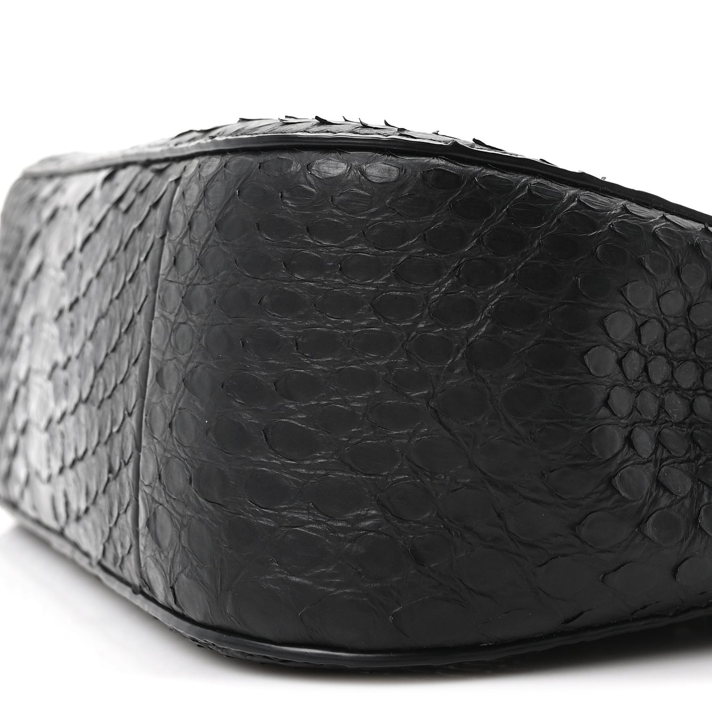 Snakeskin Crystal Mini T Bar Top Handle Black