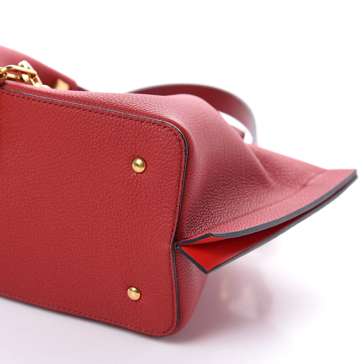 Valentino Garavani Grainy Calfskin Small VLogo Escape Shopper Rosso Valentino 7 of 12
