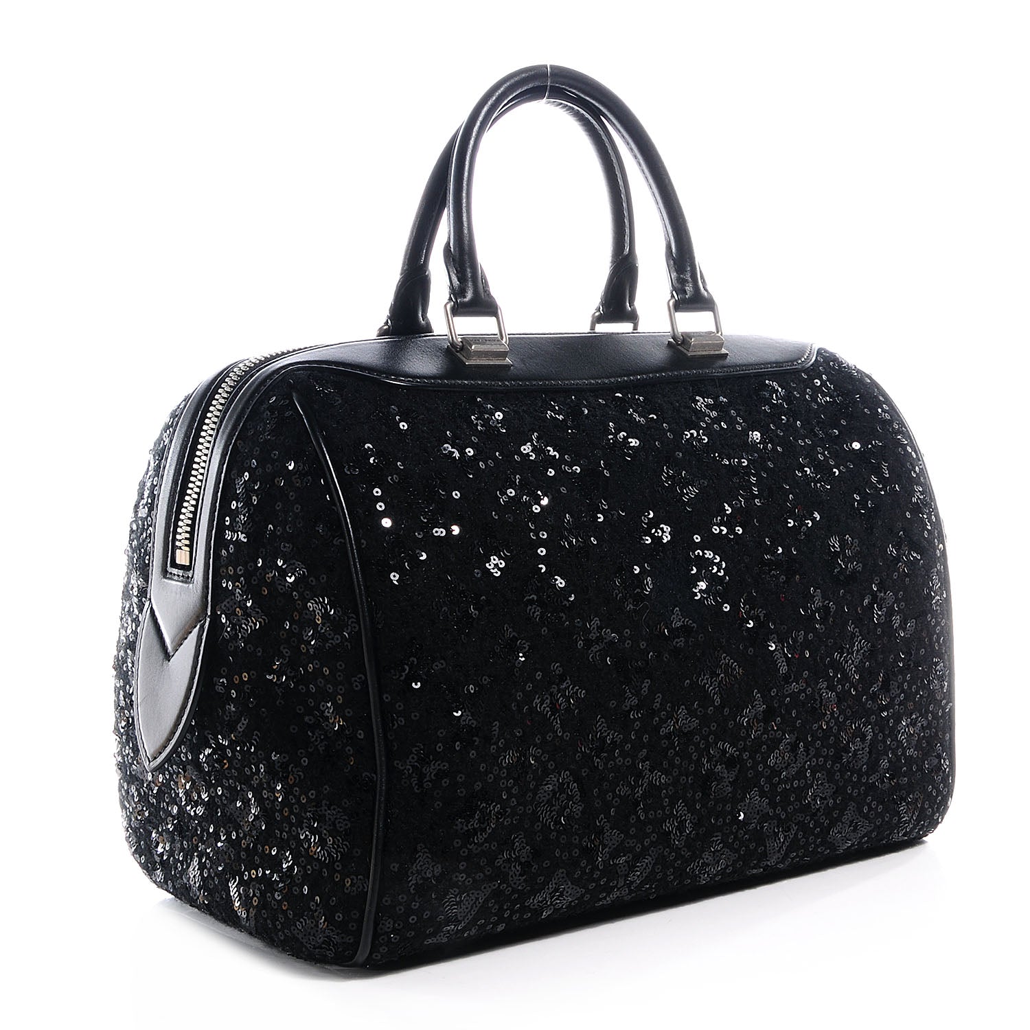 Louis Vuitton Sequin Monogram Sunshine Express Speedy Black 3 of 9